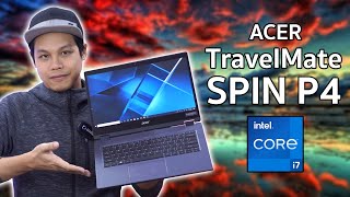 Review Acer TravelMate Spin P4 โน้ตบุ๊คพับได้ 360 องศา จอสัมผัส แถมปากาในตัว [upl. by Eniamirt]