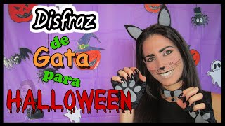 ¿Cómo hacer disfraz de gata para mujer  Cosido a mano  Halloween [upl. by Anear]