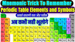 Remember Periodic Table Elements and Symbols With Funny Mnemonic Tricks  periodic table tricks [upl. by Eleahcim]