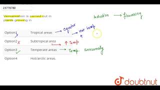 Vernalisation is carried out in plants growing in [upl. by Enohs]