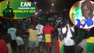 Accueil des Lions  Ambiance à Mbour et la déclaration de Aline Seck père de Abdoulaye Seck [upl. by Ssur]