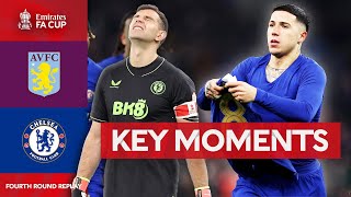 Aston Villa v Chelsea  Key Moments  Fourth Round Replay  Emirates FA Cup 202324 [upl. by Naivad]