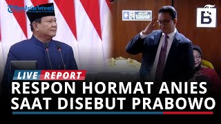 ANIES LANGSUNG BERDIRI dan Hormat saat Namanya Disebut Prabowo di Pidato Perdana sebagai Presiden [upl. by Acila866]