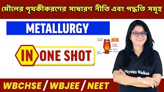 Metallurgy In Bangla  One Shot  মৌলের পৃথকীকরণের সাধারণ নীতি এবং পদ্ধতি সমূহ  WBCHSEWBJEENEET [upl. by Aihsotal794]