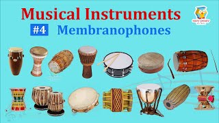 Membranophones 14 Musical Instruments Pictures amp Sounds  Ethnographic Classification  Olympiad [upl. by Oinoitna]