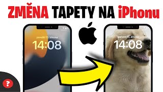 Jak ZMĚNIT TAPETU na iPhonu  Návod  iPhone  Telefon  Nastavení obrázku na pozadí [upl. by Goodman]