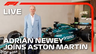 LIVE Adrian Newey To Join Aston Martin From 2025 [upl. by Steward]