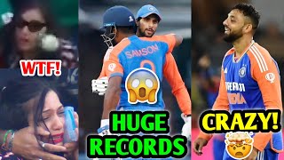 HUGE RECORD by Samson amp Tilak 😱 Fan HIT by Mistake 😰 Varun Arshdeep SKY  IND vs SA 4th T20 [upl. by Enrahs]