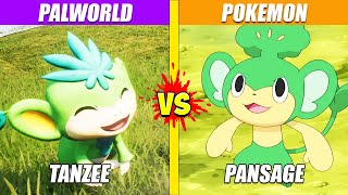 Tanzee Palworld vs Pansage Pokemon  SPORE [upl. by Sapphire]