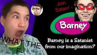 Barney WORSHIPS SATAN⁠SteveTerreberryHILARIOUS Hidden Messages in Backwards SongsREACTION [upl. by Heffron]