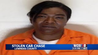 Woman arrested for stealing a car in Lowndes Co [upl. by Nosmirc]