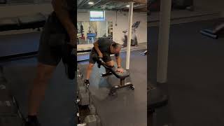 The 74 year old Coach started out with the 60 lb dumbbell on Bent Over Rows for 12 reps [upl. by Gnoy60]