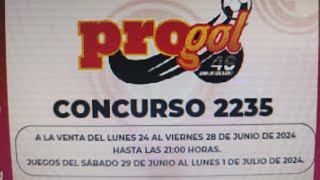 resultados Progol 2235 [upl. by Hendricks]