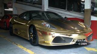 Gold Ferrari 430 Scuderia [upl. by Edlun744]