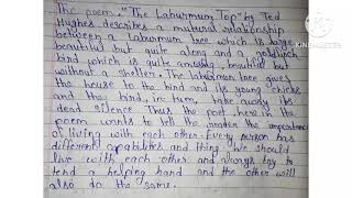 Central idea of The Laburnum top class 11 chapter 2 poem central idea english [upl. by Shoifet]