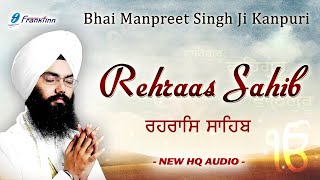 Rehras Sahib Full Live Path Bhai Manpreet Singh Ji Kanpuri  Nitnem  New Shabad Gurbani Kirtan Live [upl. by Rik]