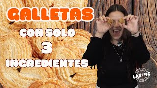 GALLETITAS CON SOLO 3 INGREDIENTES  LAS 4 [upl. by Airal]