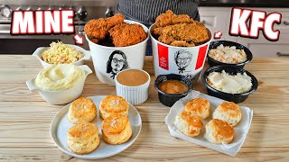 Making The KFC Bucket Meal At Home  But Better [upl. by Annekahs58]