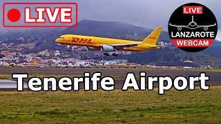 🔴 LIVE WEBCAM from TENERIFE AIRPORT Canary Islands Spain [upl. by Rbma51]