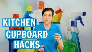 Kitchen Cupboard Hacks 2017  House Cleaning Tips [upl. by Aninat]