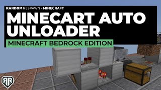 Minecraft Bedrock Edition  MINECART UNLOADER  Automatically unload a Minecart  Nintendo Switch [upl. by Gilberte]