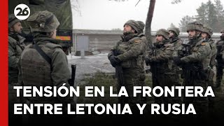 Tensión en la frontera entre Letonia y Rusia [upl. by Cherice]