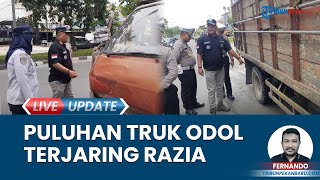 Truk Angkut Barang Terjaring Razia Gabungan di Kota Pekanbaru Kondisi Kendaraan Tak Layak Jalan [upl. by Whale]