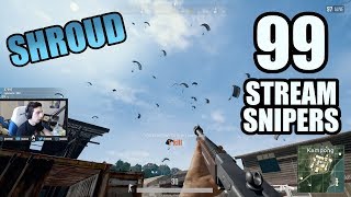 Shroud Can he WIN in PUBG against 99 Stream Sniper [upl. by Gnaig150]