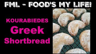 Kourabiedes Greek Shortbread ❤️ Cooking with Bec [upl. by Puritan237]