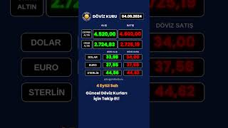 4 Eylül 2024 Son Dakika Döviz Kuru  Güncel Döviz Kuru  Altın Dolar Euro Gram Altın Fiyatı [upl. by Cello380]