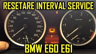 BMW E60 E61 Resetare Interval Service [upl. by Rowland]