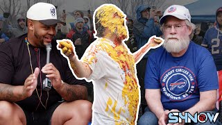 Crazy Bills Mafia Super Fan Interview  Pinto Ron Ketchup And Mustard Man  Dion Dawkins Shnow TV [upl. by Ivey473]