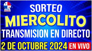 🔰🔰 EN VIVO LOTERIA SORTEO MIERCOLITO 2 de OCTUBRE de 2024  Loteria Nacional de Panamá [upl. by Absalom]