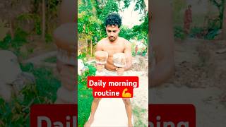 Morning routine 🏃💪🥵 shorts fitness fitnessmotivation [upl. by Telford]