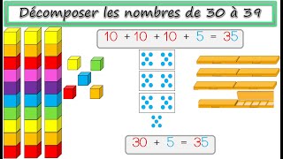 Décomposer les nombres de 30 à 39 [upl. by Galatia73]