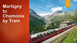 MontBlanc Express Martigny to Chamonix by Train  Switzerland to France [upl. by Ulrica]