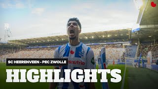 📈 sc Heerenveen stoomt op naar linkerrijtje  Highlights sc Heerenveen  PEC Zwolle [upl. by Yelsek]