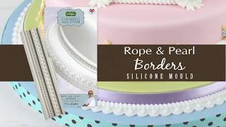 Rope amp Pearl Borders Cake Decorating Tutorial with Ceri Griffiths [upl. by Ferneau81]