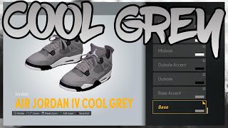 HOW TO MAKE Air Jordan 4 quotCool Greyquot IN NBA 2K22 NBA 2K22 Shoe Creator [upl. by Peisch]