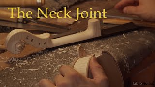 MAKING A VIOLIN  The NECK JOINT  Step 19  Amati Model [upl. by Surazal]