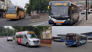 Buses at Lincoln Central Bus Station Broadgate amp Grimsby Bethlehem Street 05092024 [upl. by Niawtna943]