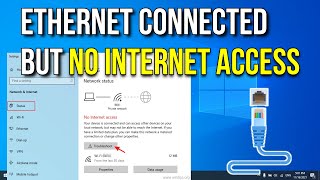 How to fix Ethernet Connected But No Internet Access  LAN Wired Connected But No Internet Access [upl. by Epperson]