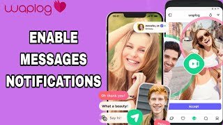 How To Enable Messages Notifications On Waplog App [upl. by Steffen656]