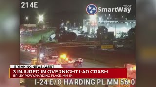 3 hurt in crash on I24 [upl. by Goode]