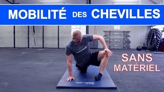 MOBILITÉ DE LA CHEVILLE  exercices de mobilité pour le squat et le CrossFit sans matériel [upl. by Aronle]