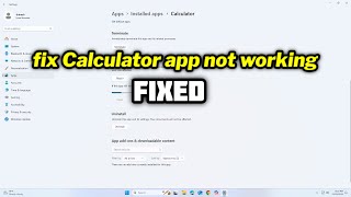 FIXED Calculator app not working in Windows 1011 [upl. by Rothstein397]