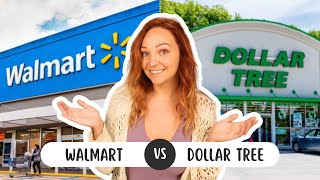 What’s Cheaper at Dollar Tree vs Walmart And Vice Versa [upl. by Quincey]