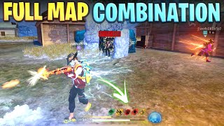 BEST  FULL MAP  SKILL COMBINATION  SECRET  BR RANK  CHARACTER COMBINATION IN FREE FIRE [upl. by Ursola]