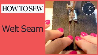 How to sew a Welt Seam [upl. by Aneres]