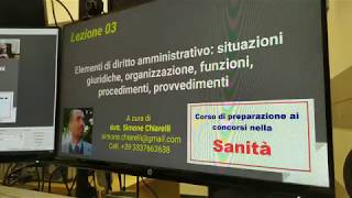 Corso concorsi in Sanità  lezione 03  diritto amministrativo 15022020 [upl. by Aedrahs615]